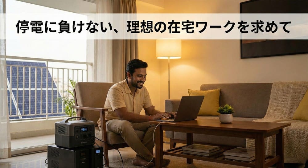 インドの在宅ワーカーが停電対策に求める理想の要件