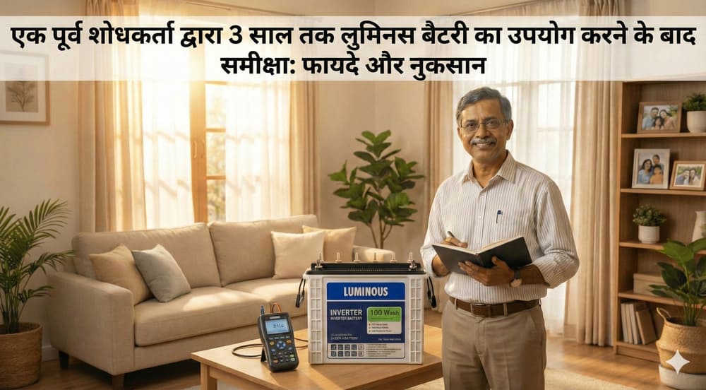 Luminous Battery को भारत में 3 साल इस्तेमाल करने वाले पूर्व शोधकर्ता का रिव्यू अच्छे पहलू, गलतियाँ औ
