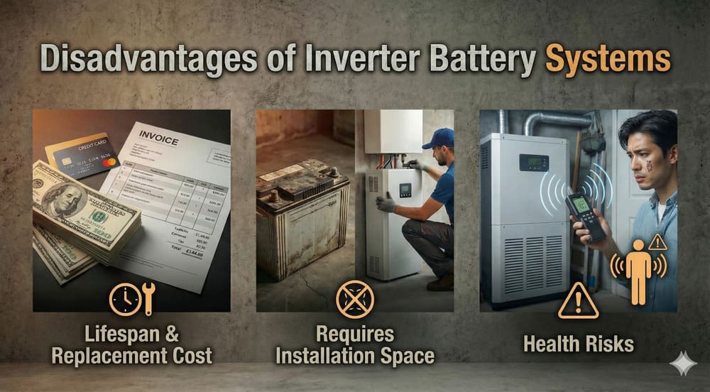 Disadvantages of Installing an Inverter Battery System