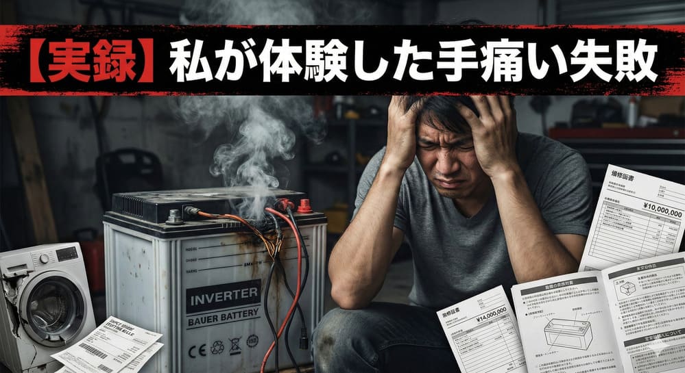 【実録】私が体験した手痛い失敗