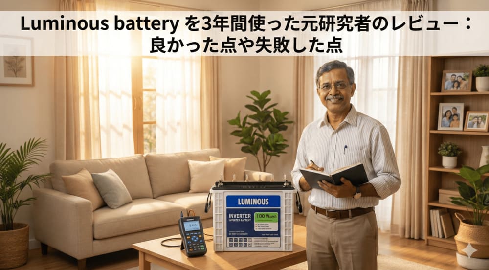 Luminous battery を3年間使った元研究者のレビュー：良かった点や失敗した点