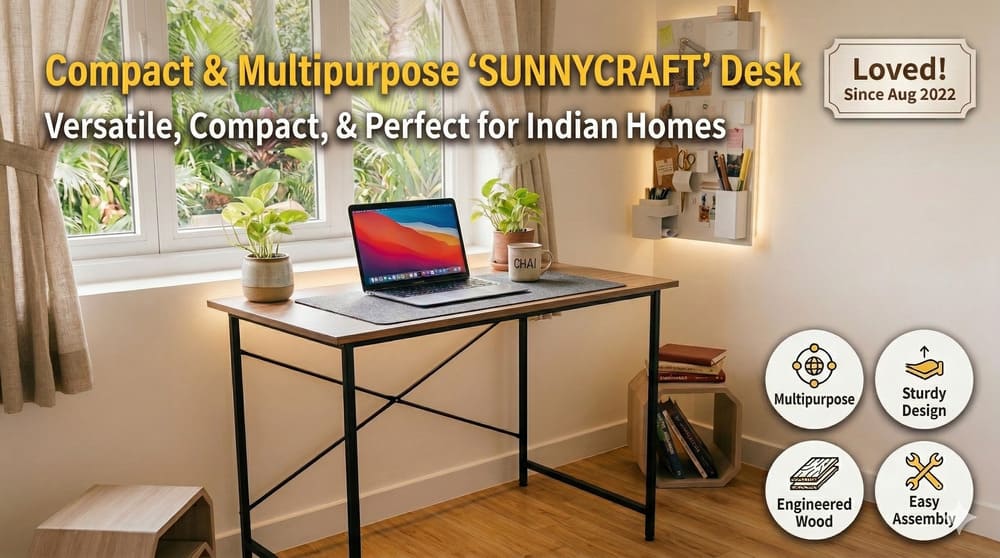 3-Year Review of the Work Table Perfect for Working from Home in India and Absolutely Worth Every Rupee